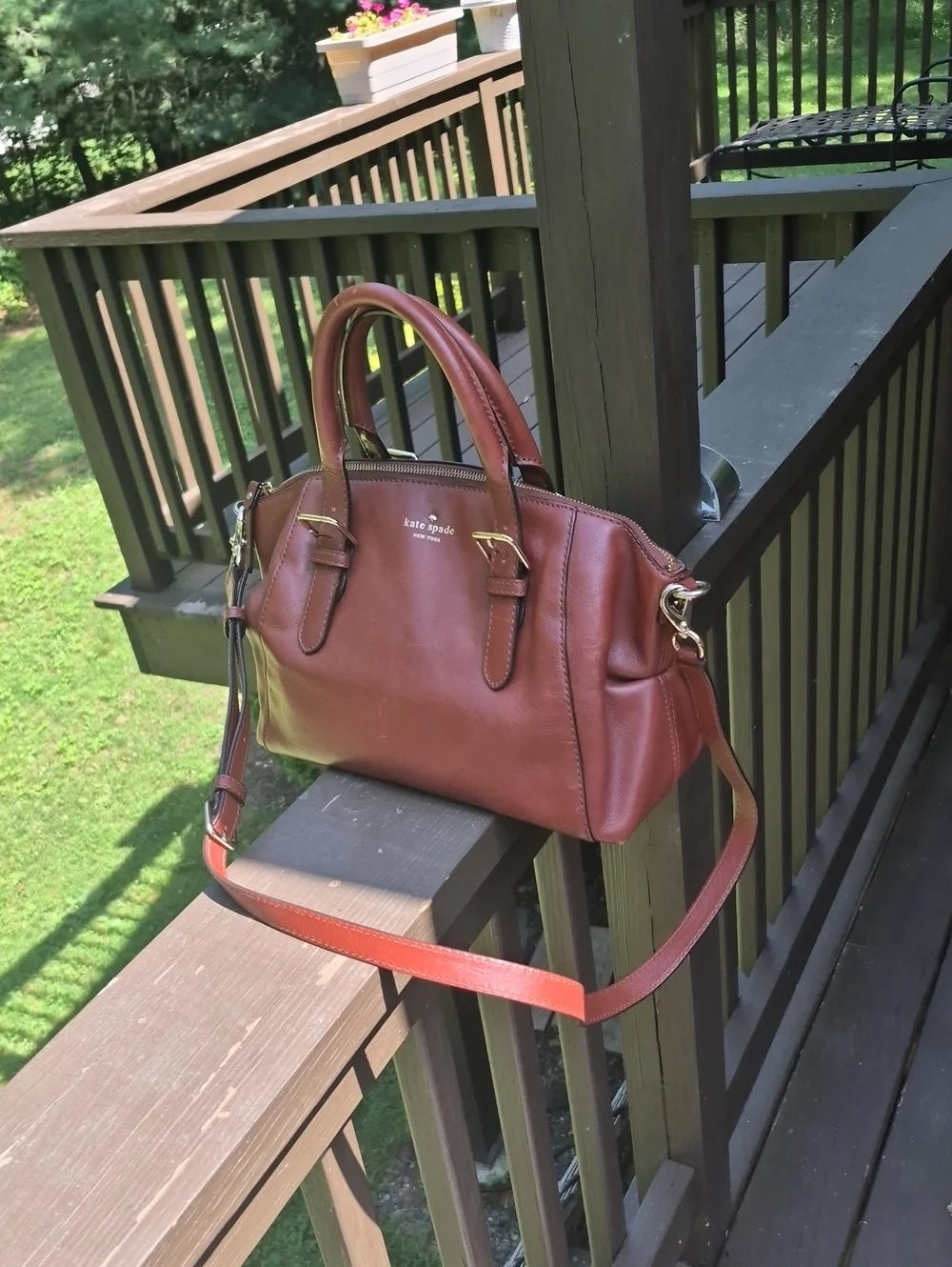 Kate Spade New York Brighton Park Sloan Small Satchel Bag Dark Roast